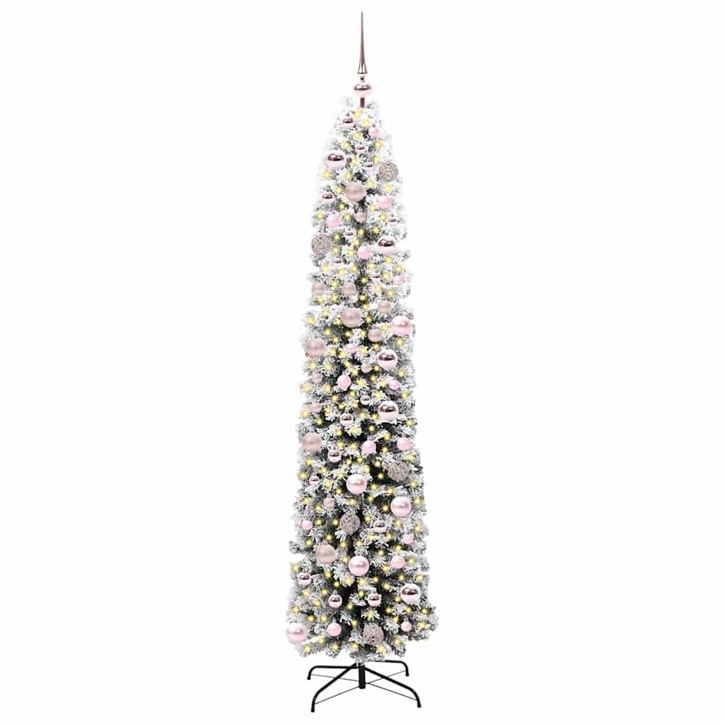 Artificial Christmas Tree with 300 LEDs with Stand Green 180 cm