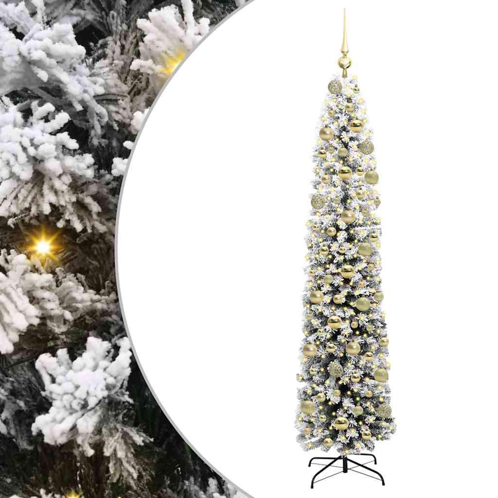 Artificial Christmas Tree with 300 LEDs with Stand Green 180 cm