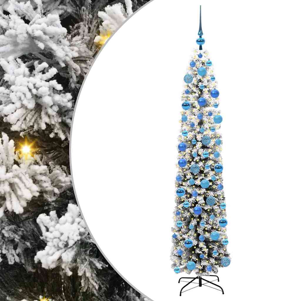 Artificial Christmas Tree with 300 LEDs with Stand Green 180 cm