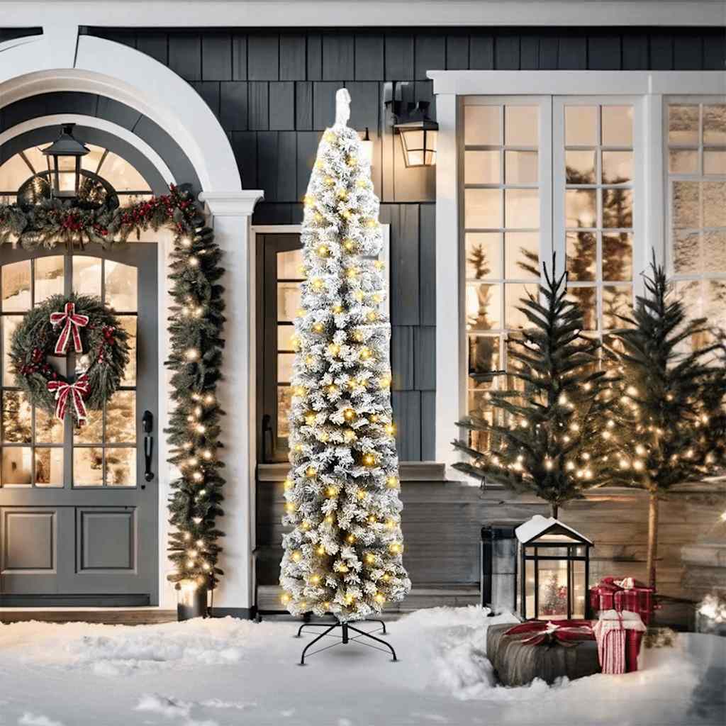 Artificial Christmas Tree with 300 LEDs with Stand Green 210 cm