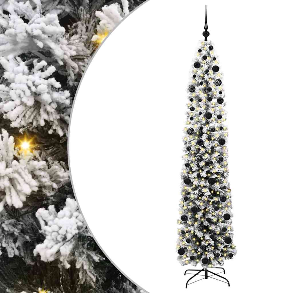 Artificial Christmas Tree with 300 LEDs with Stand Green 210 cm