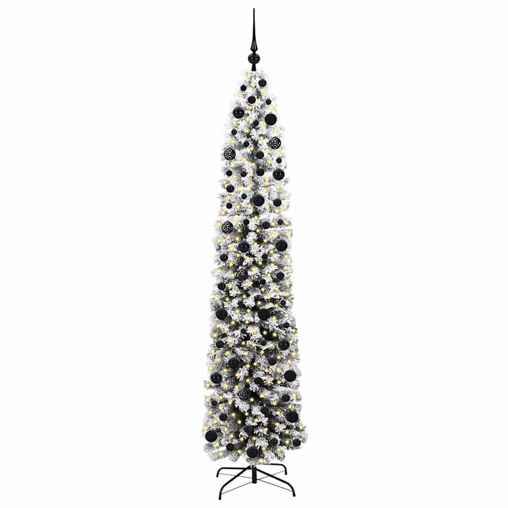Artificial Christmas Tree with 300 LEDs with Stand Green 210 cm