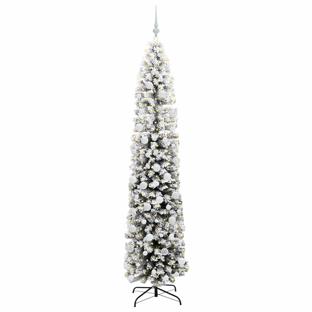 Artificial Christmas Tree with 300 LEDs with Stand Green 210 cm