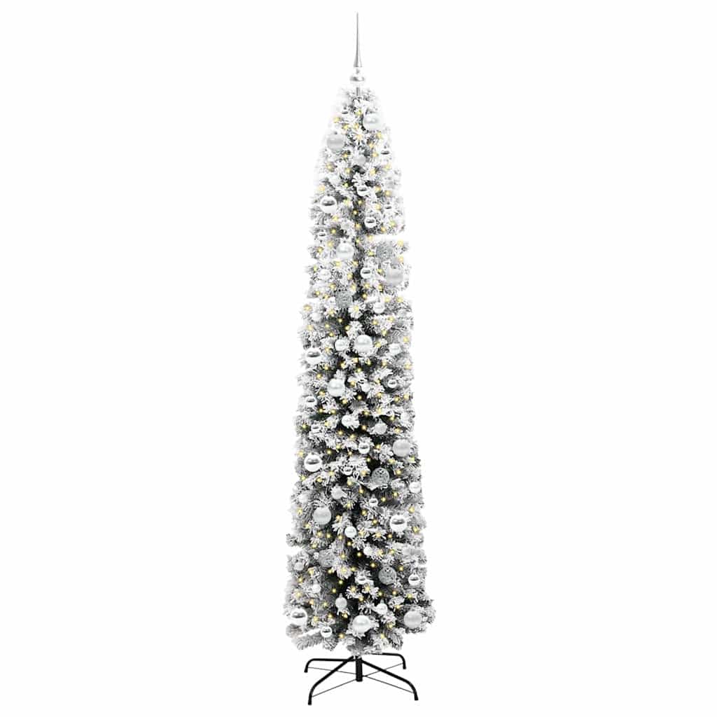 Artificial Christmas Tree with 300 LEDs with Stand Green 210 cm