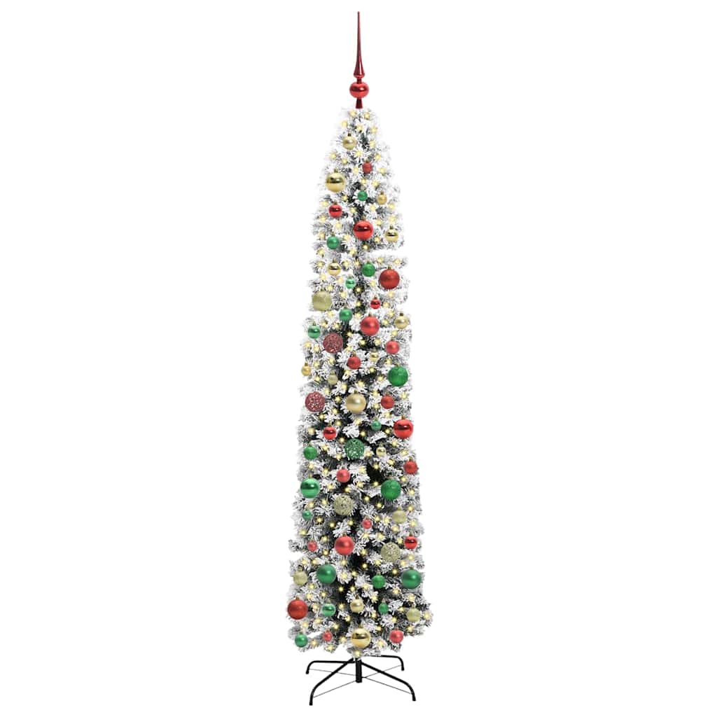 Artificial Christmas Tree with 300 LEDs with Stand Green 210 cm