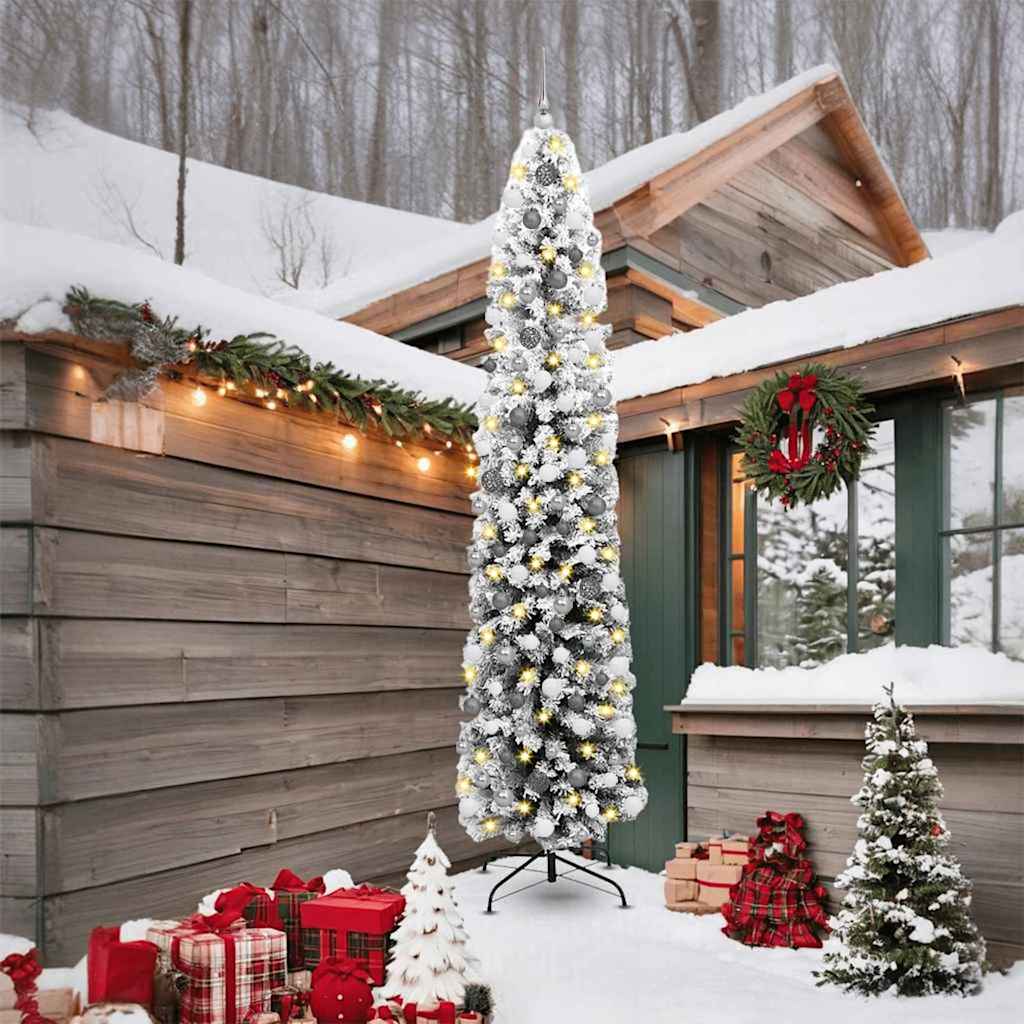 Artificial Christmas Tree with 300 LEDs with Stand Green 240 cm