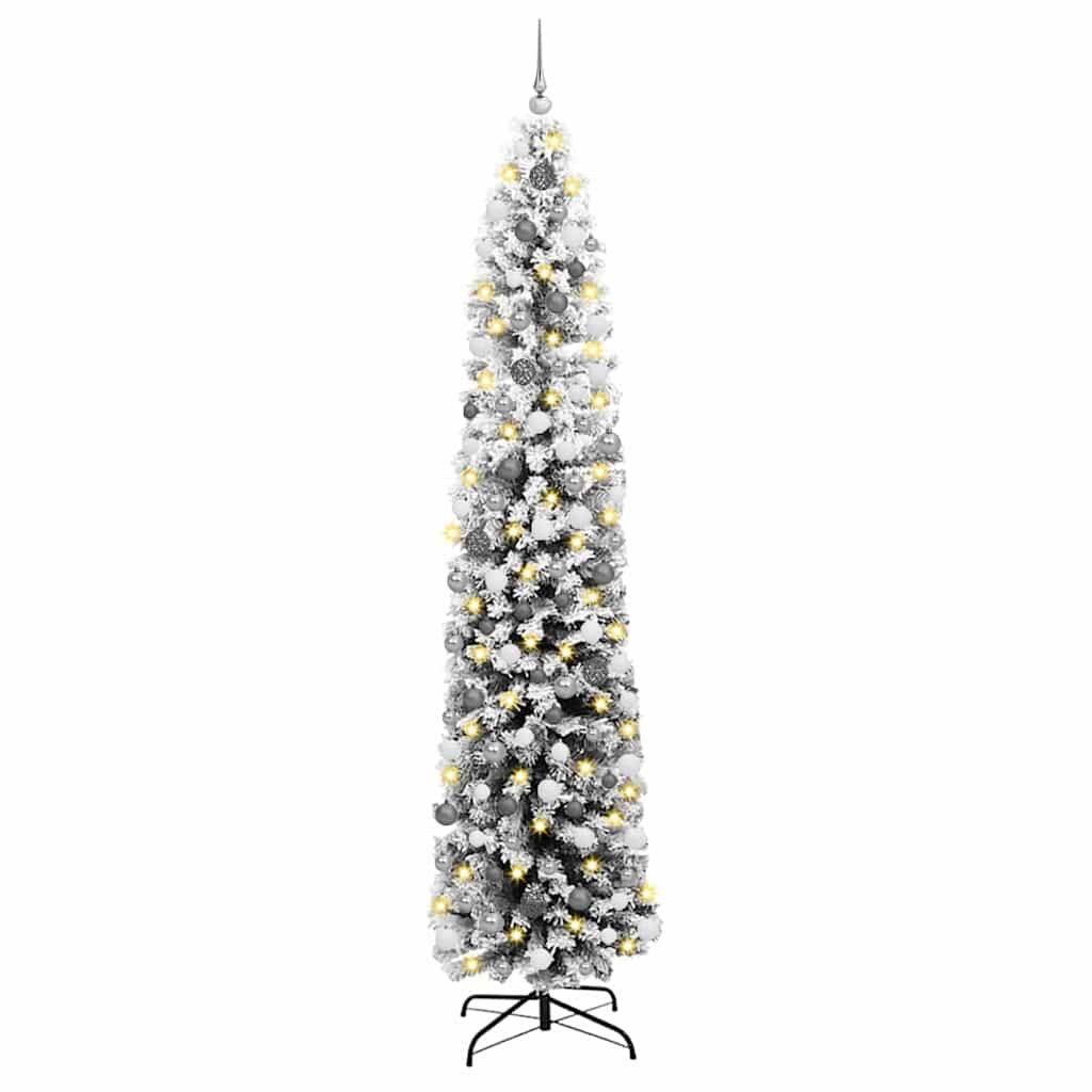 Artificial Christmas Tree with 300 LEDs with Stand Green 240 cm