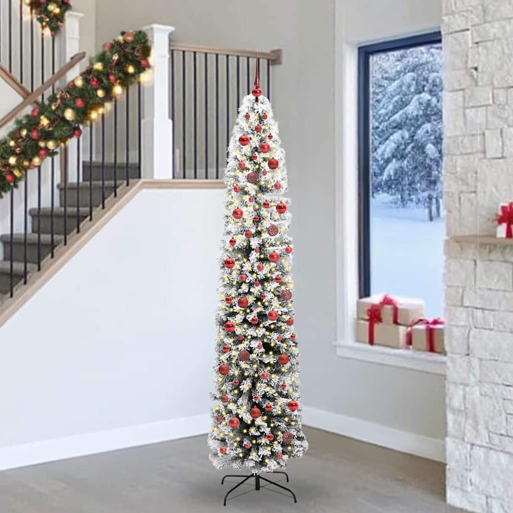 Artificial Christmas Tree with 300 LEDs with Stand Green 240 cm
