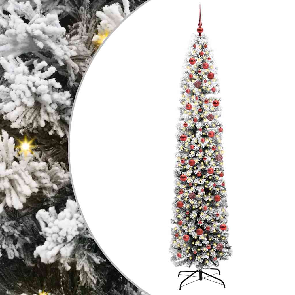 Artificial Christmas Tree with 300 LEDs with Stand Green 240 cm