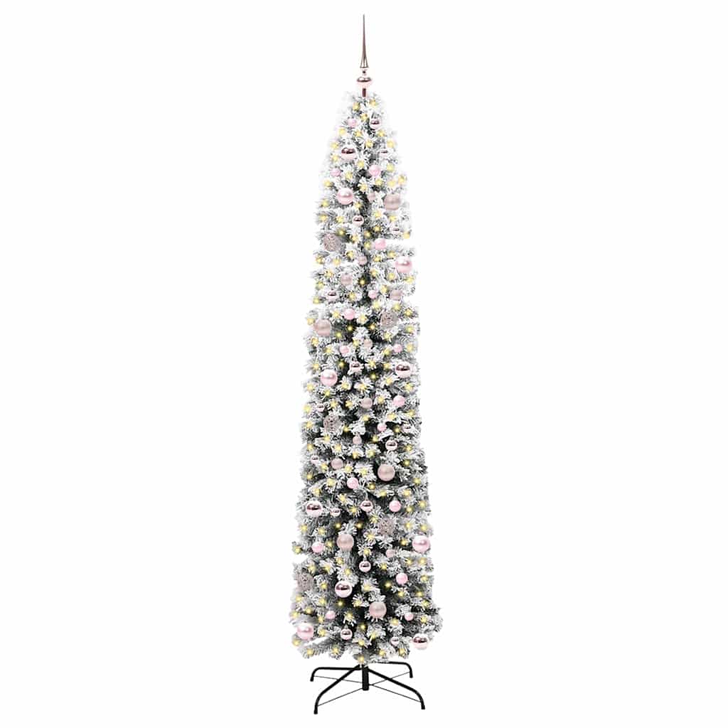 Artificial Christmas Tree with 300 LEDs with Stand Green 240 cm