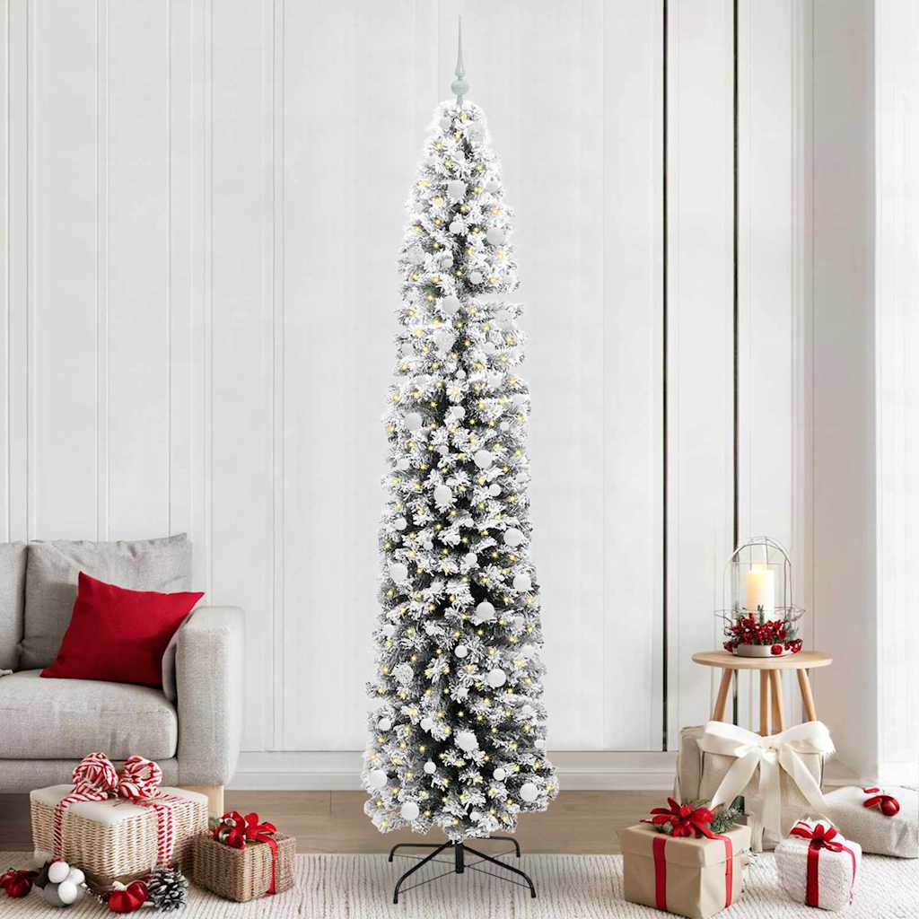 Artificial Christmas Tree with 300 LEDs with Stand Green 240 cm