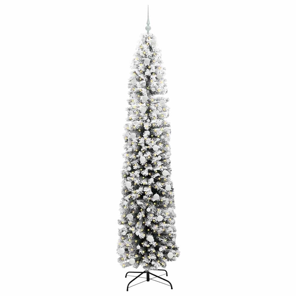 Artificial Christmas Tree with 300 LEDs with Stand Green 240 cm