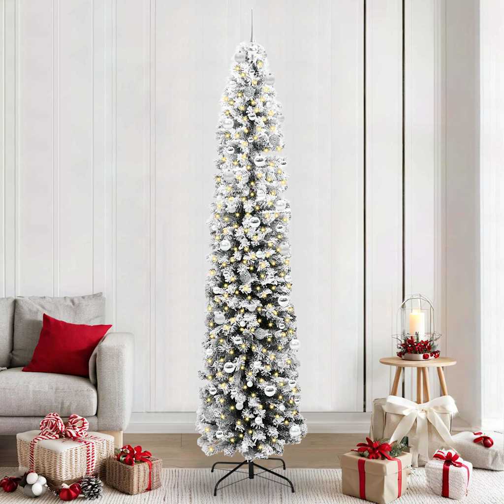 Artificial Christmas Tree with 300 LEDs with Stand Green 240 cm