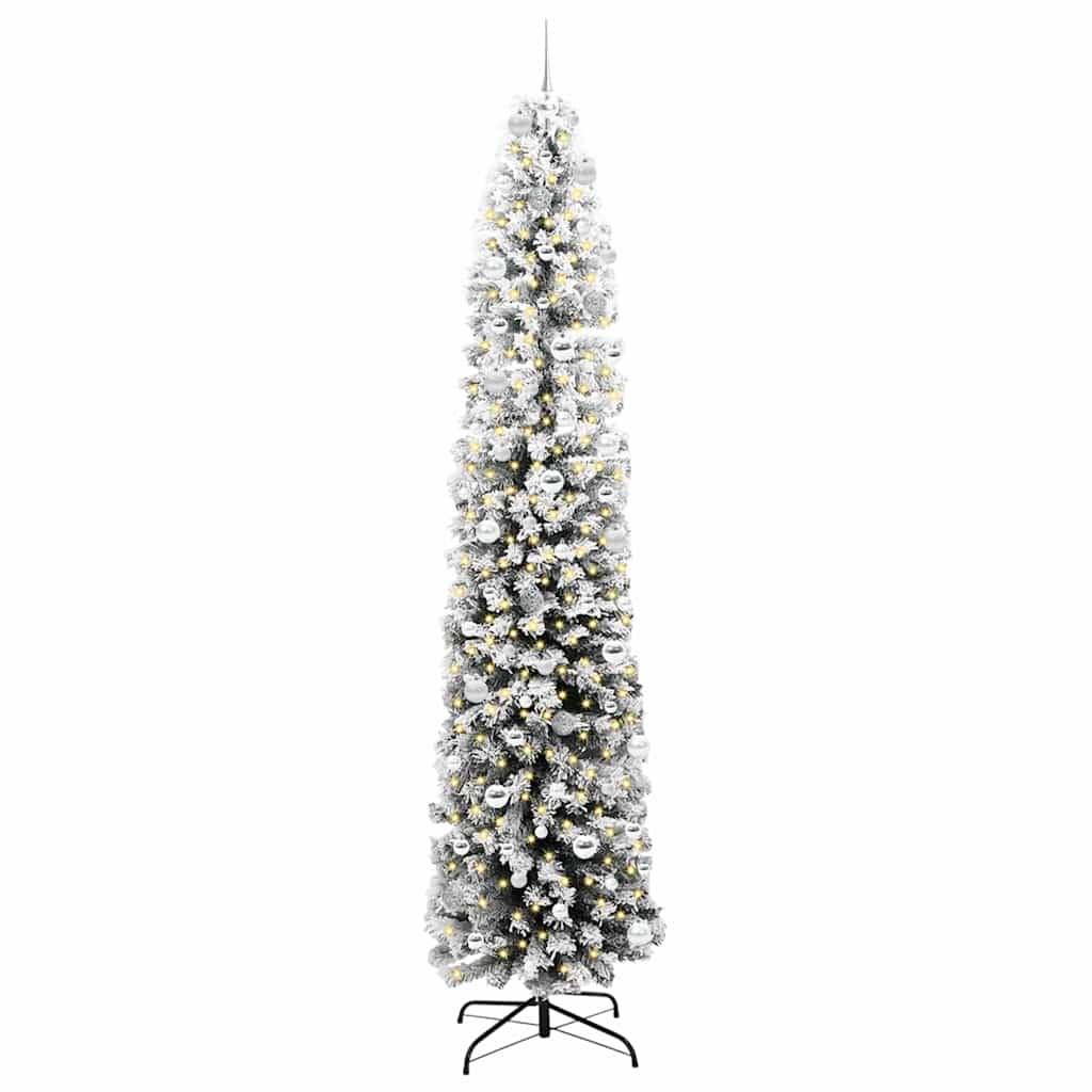 Artificial Christmas Tree with 300 LEDs with Stand Green 240 cm