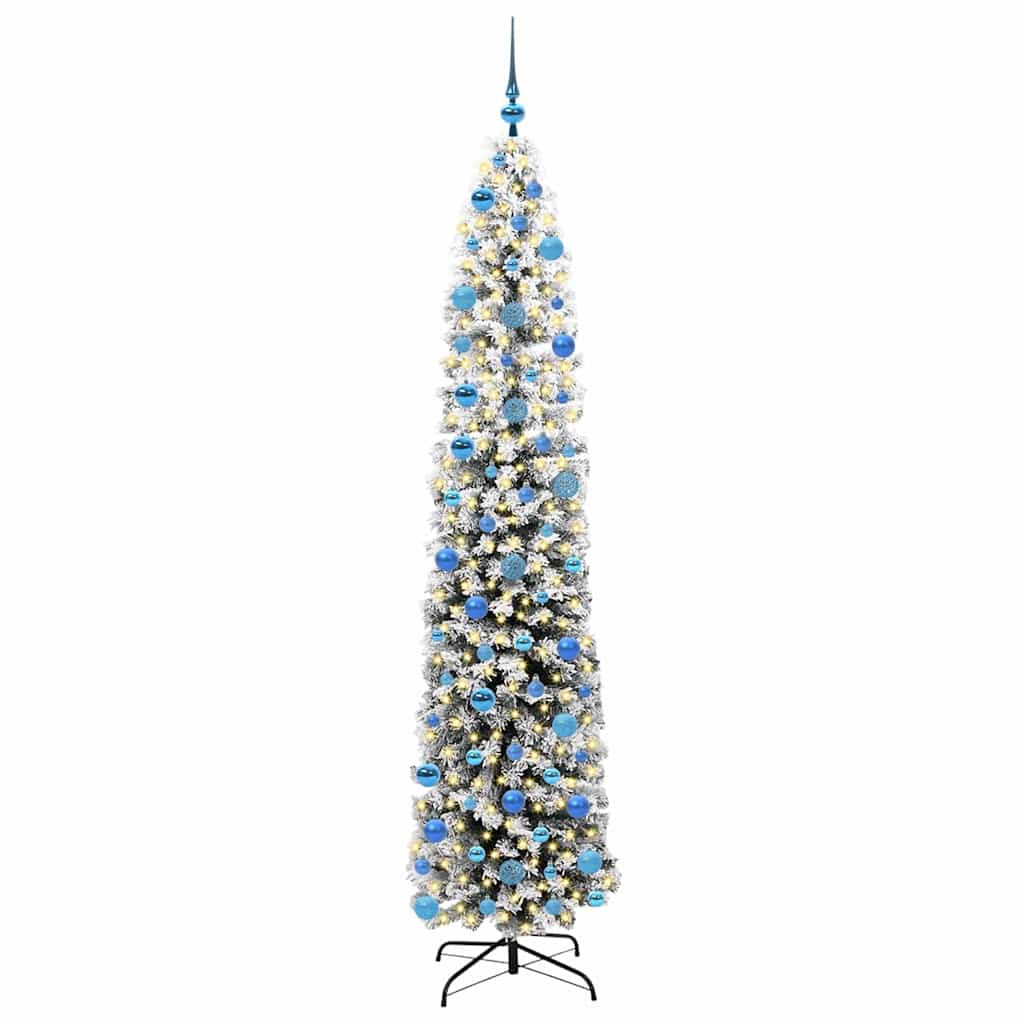 Artificial Christmas Tree with 300 LEDs with Stand Green 240 cm