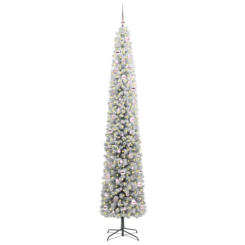 Artificial Christmas Tree with 300 LEDs with Stand Green 270 cm