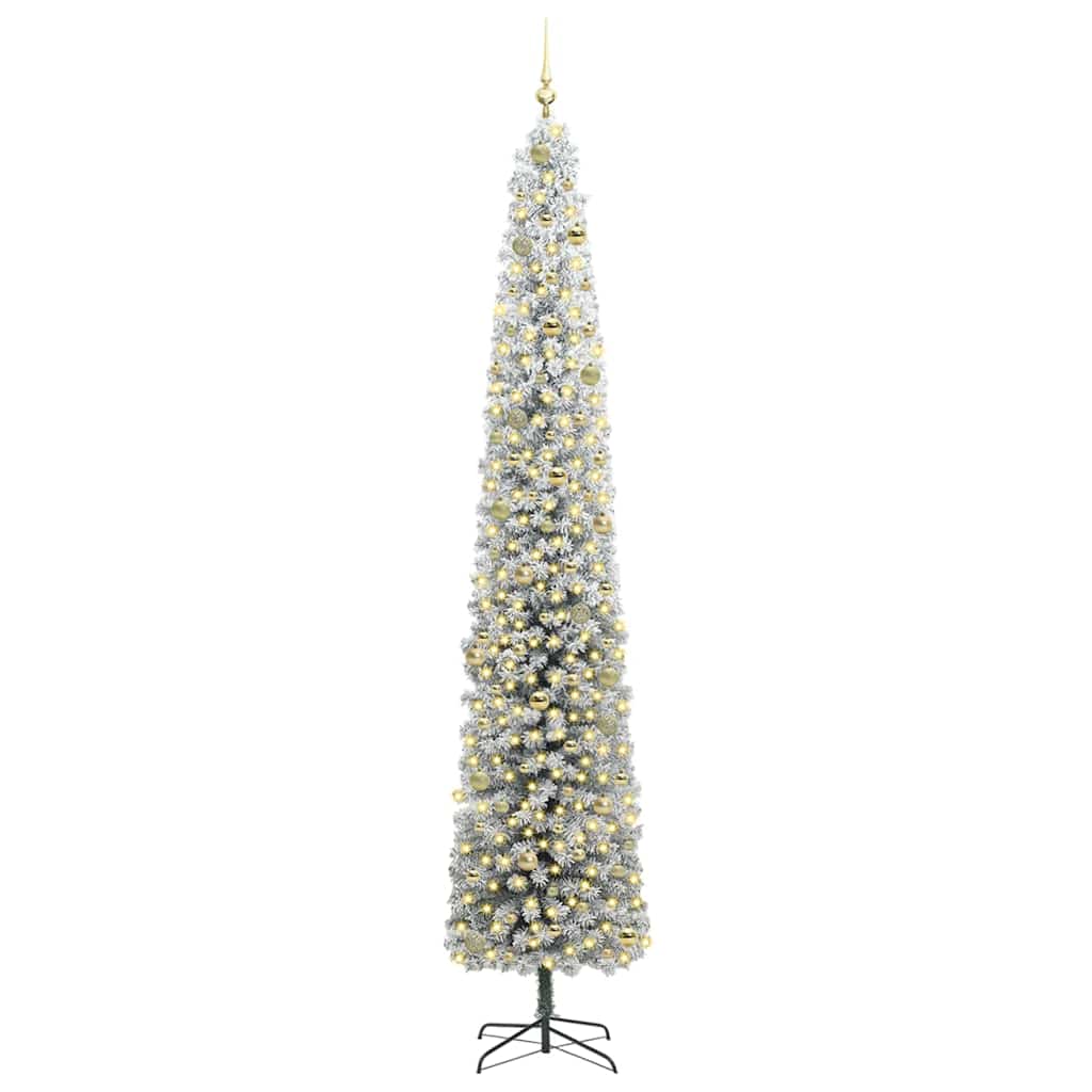 Artificial Christmas Tree with 300 LEDs with Stand Green 270 cm