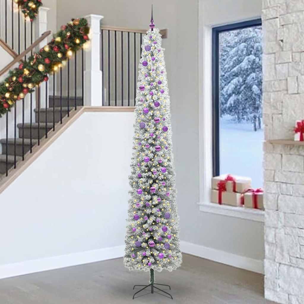 Artificial Christmas Tree with 300 LEDs with Stand Green 270 cm