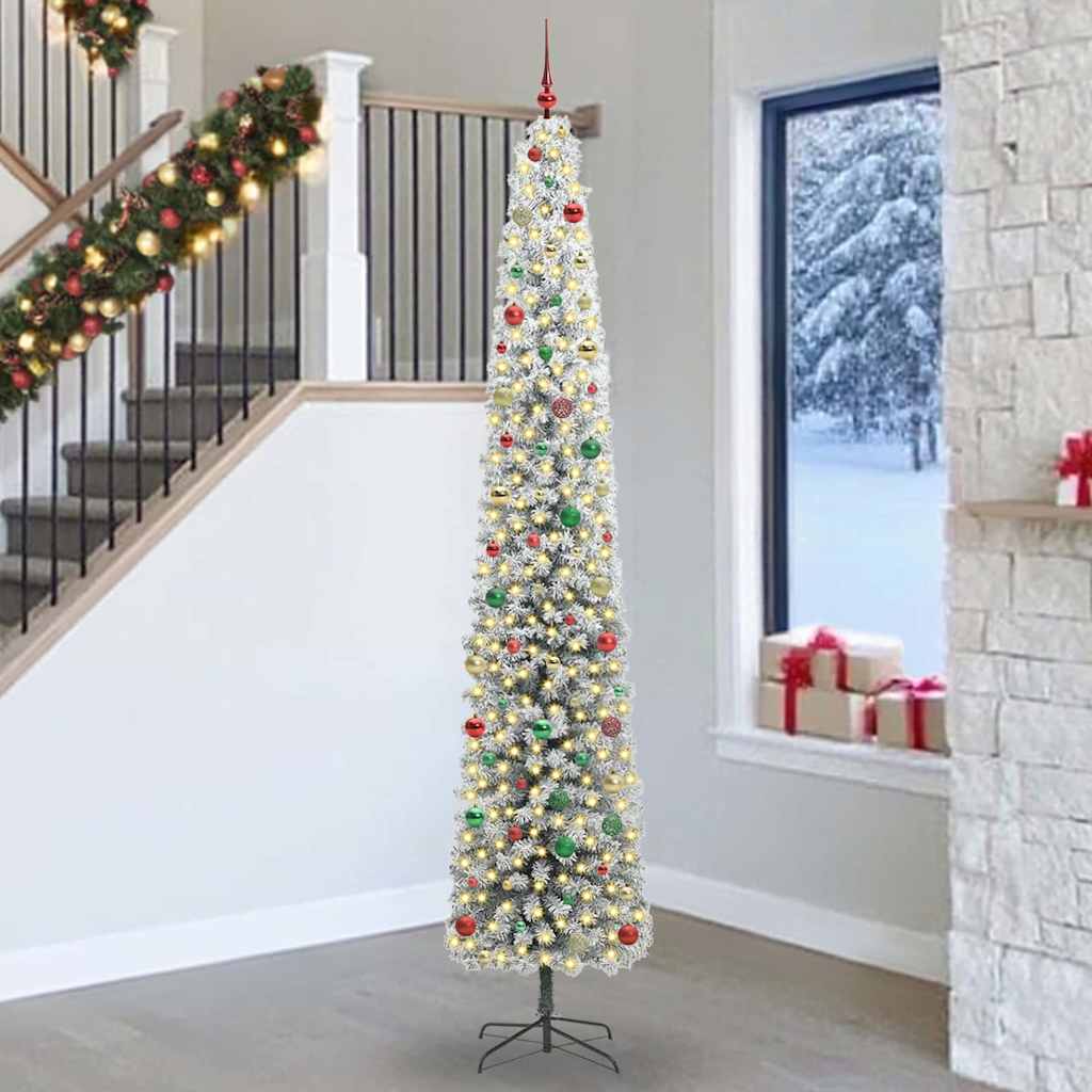 Artificial Christmas Tree with 300 LEDs with Stand Green 270 cm