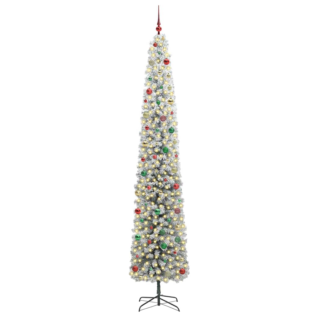 Artificial Christmas Tree with 300 LEDs with Stand Green 270 cm