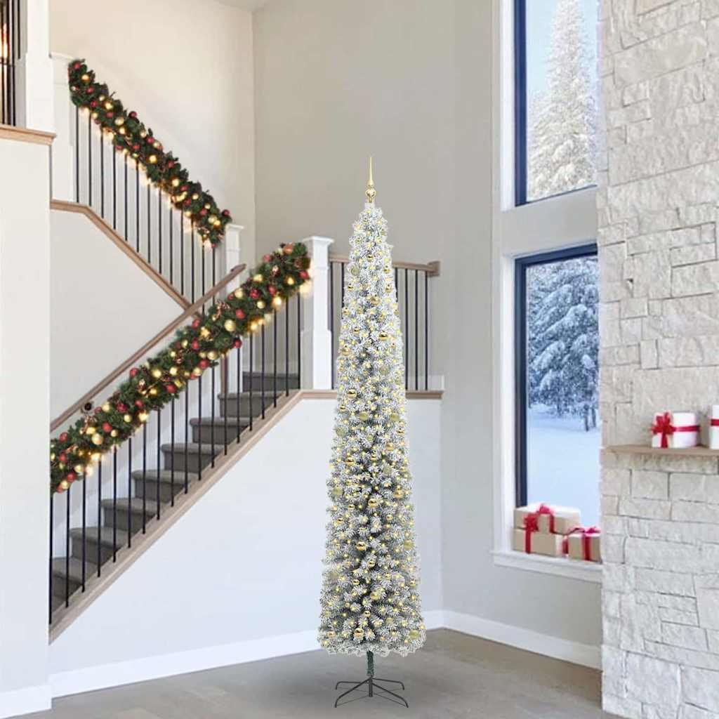 Artificial Christmas Tree with 300 LEDs with Stand Green 300 cm