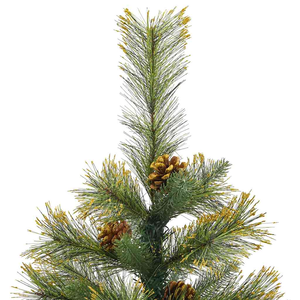 Artificial Hinged Christmas Tree with Cones Green 120 cm