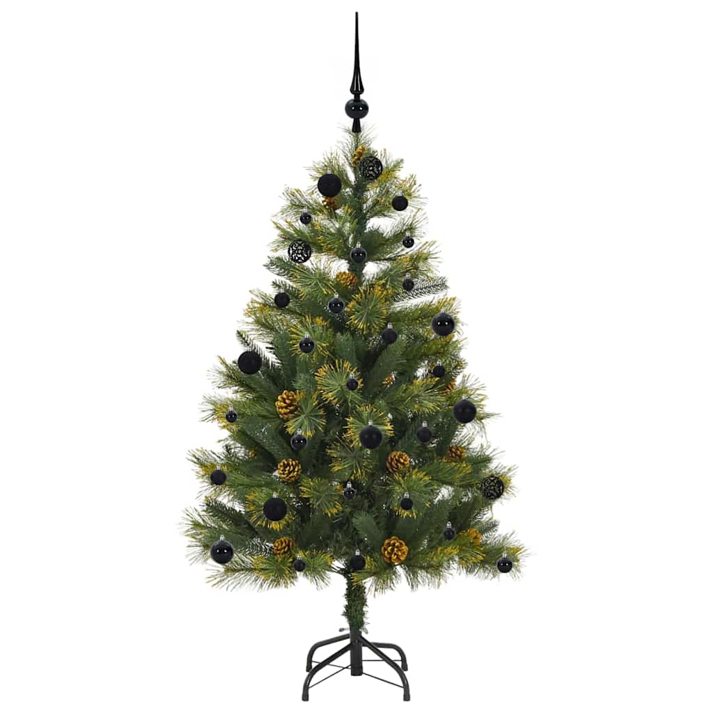 Artificial Hinged Christmas Tree with Cones Green 150 cm