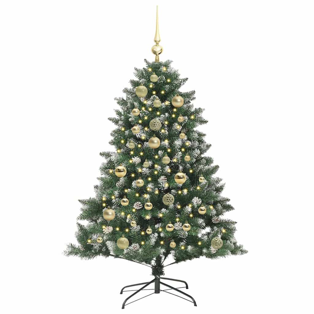 Artificial Christmas Tree with 150 LEDs Green 85 x 85 x 120 cm
