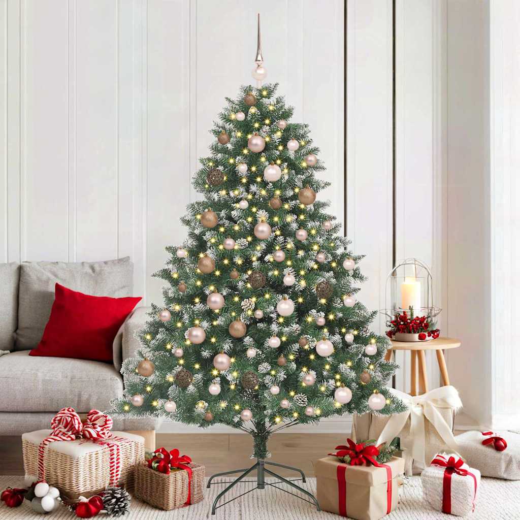 Artificial Christmas Tree with Stand Green 126 x 126 x 180 cm
