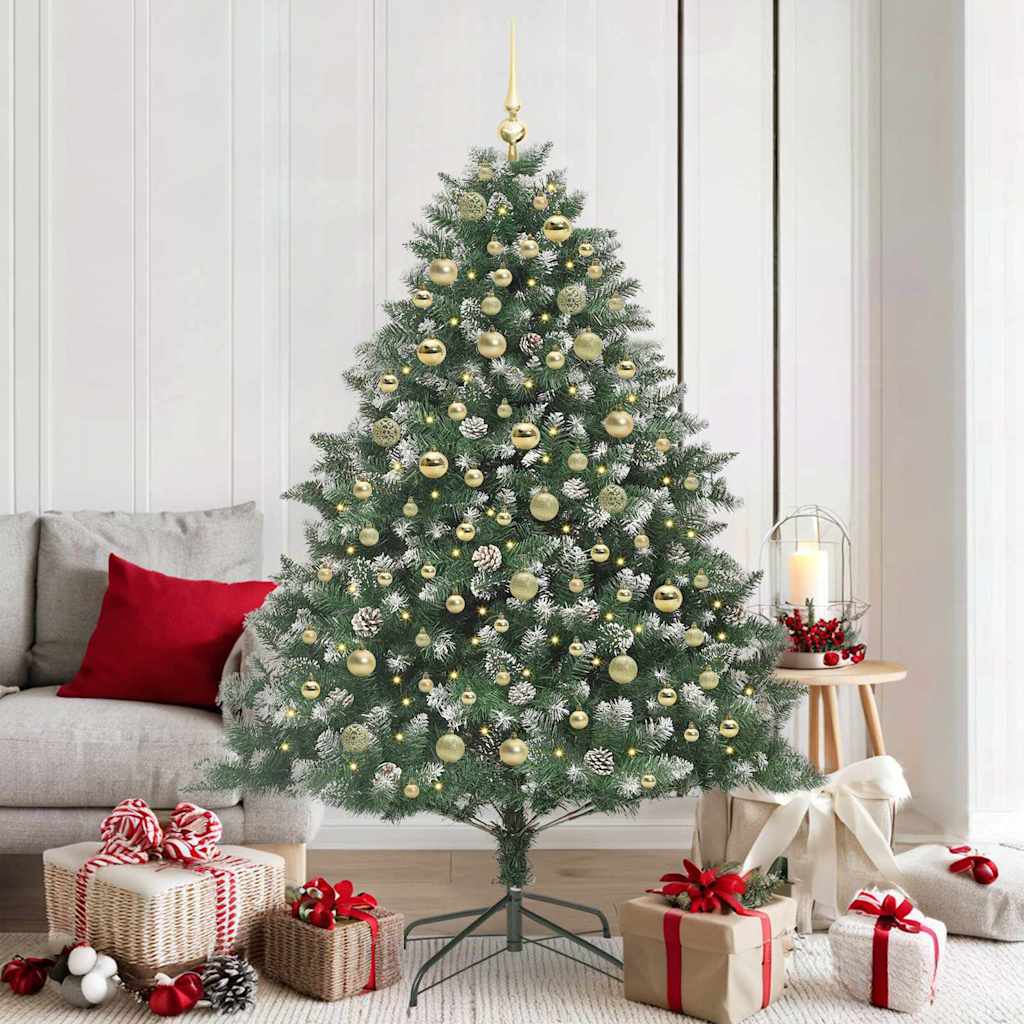 Artificial Christmas Tree with Stand Green 126 x 126 x 180 cm