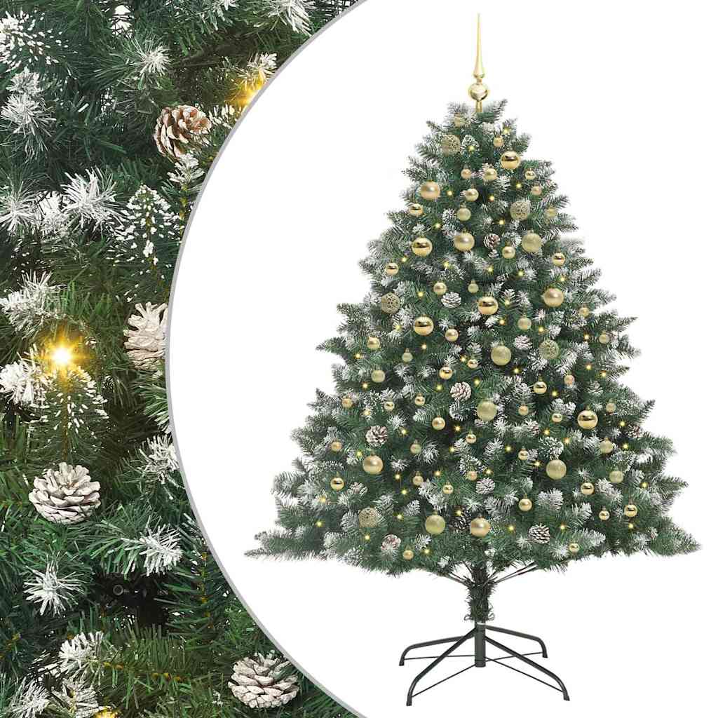 Artificial Christmas Tree with Stand Green 126 x 126 x 180 cm