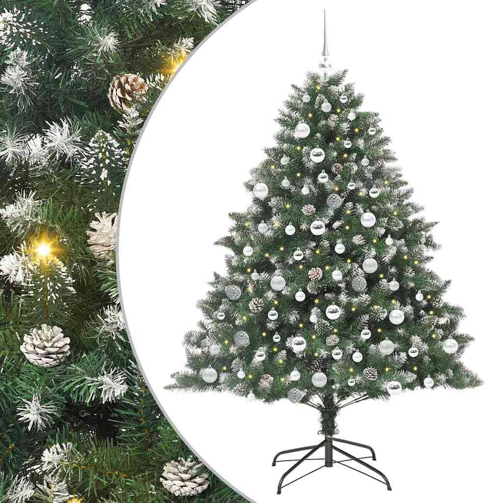 Artificial Christmas Tree with Stand Green 126 x 126 x 180 cm