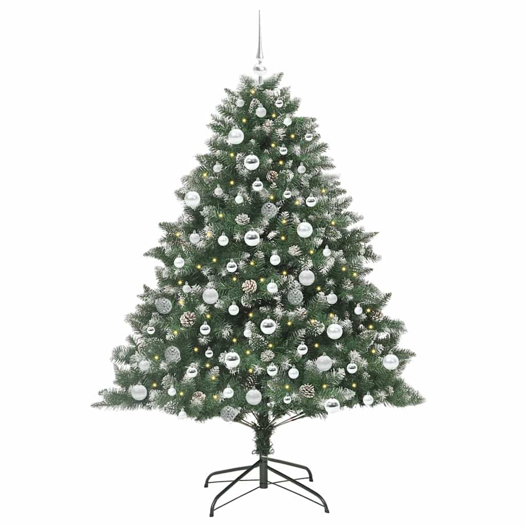 Artificial Christmas Tree with Stand Green 126 x 126 x 180 cm