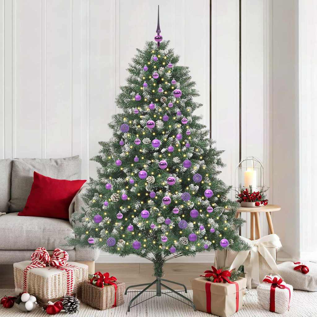 Artificial Christmas Tree with Stand Green 126 x 126 x 180 cm