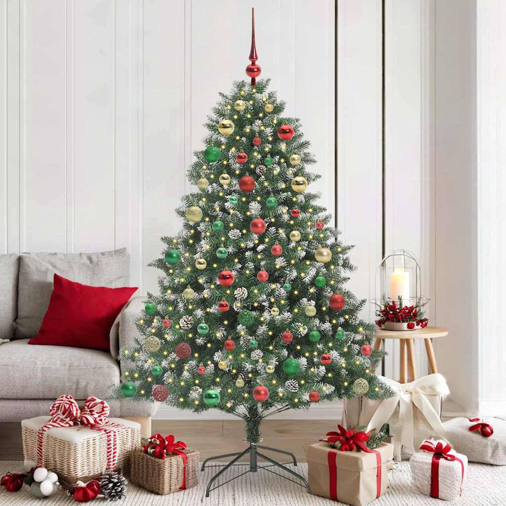 Artificial Christmas Tree with Stand Green 126 x 126 x 180 cm