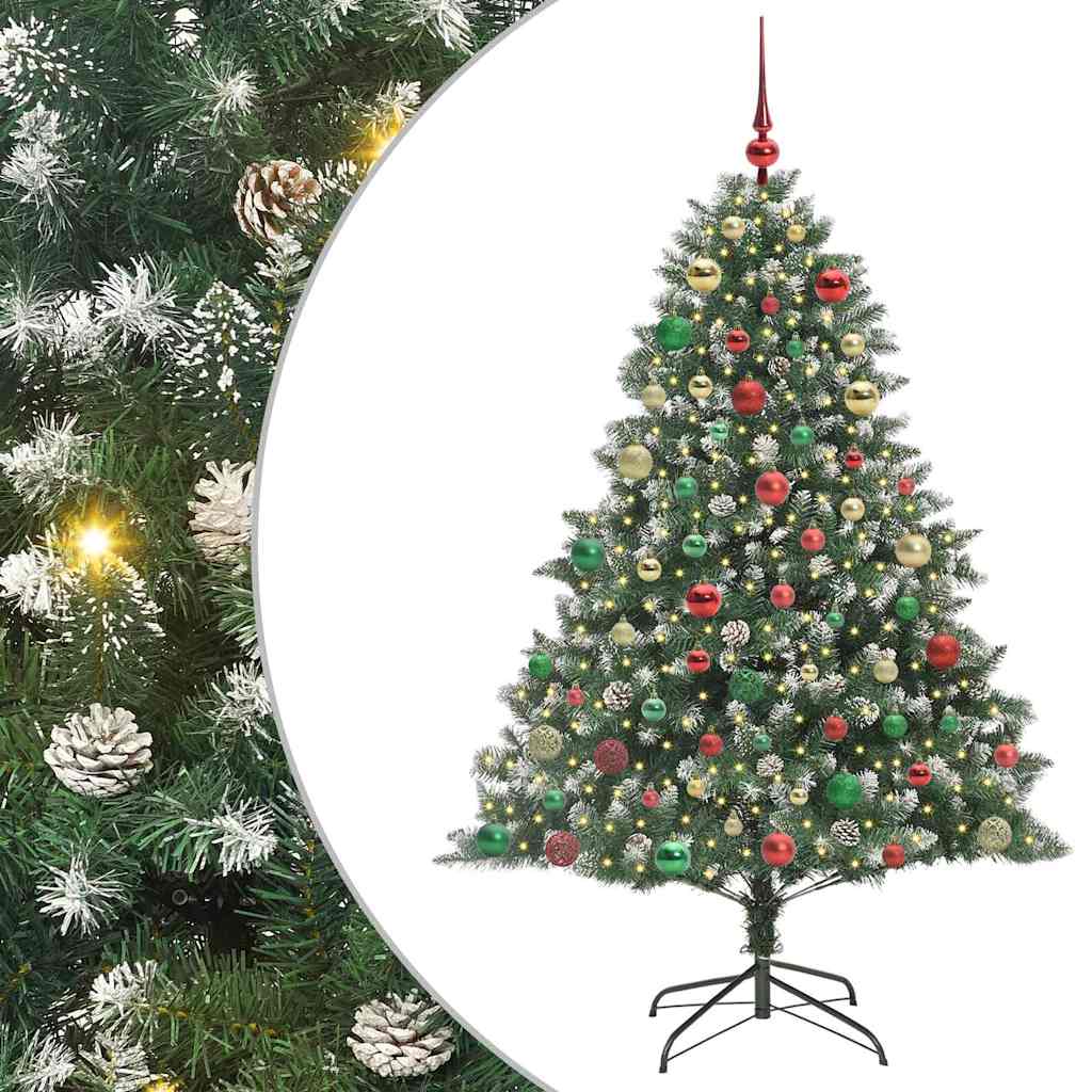 Artificial Christmas Tree with Stand Green 126 x 126 x 180 cm