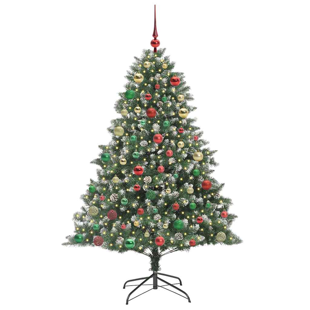 Artificial Christmas Tree with Stand Green 126 x 126 x 180 cm