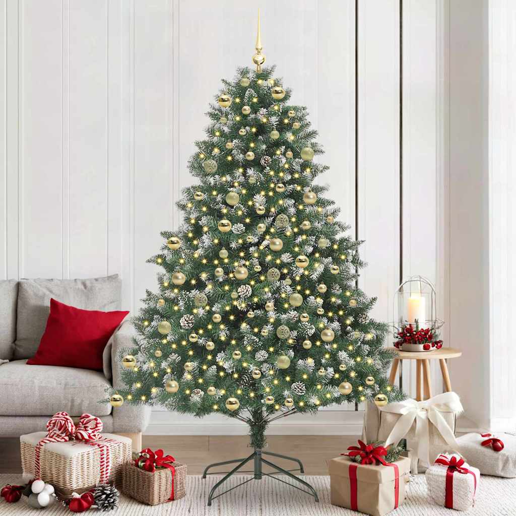 Artificial Christmas Tree with Stand Green 140 x 140 x 210 cm