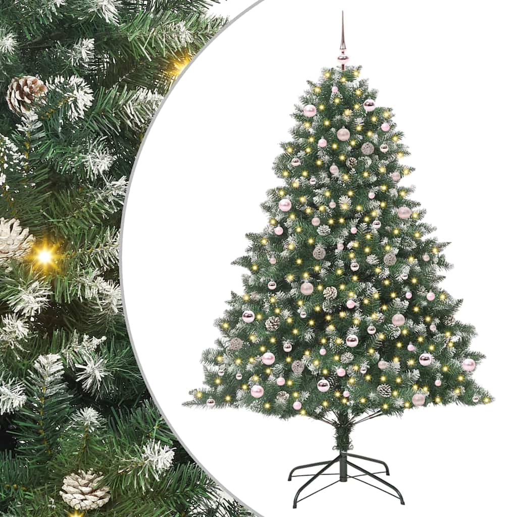 Artificial Christmas Tree with Stand Green 160 x 160 x 240 cm
