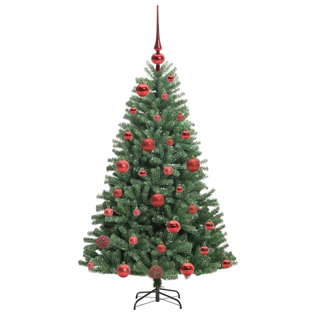 Artificial Hinged Christmas Tree Green 120 cm PVC and Metal