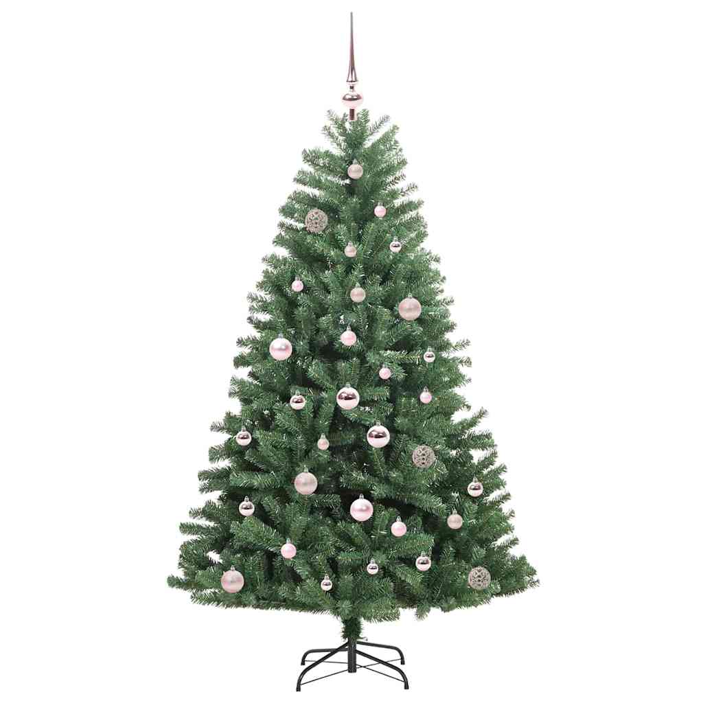 Artificial Hinged Christmas Tree Green 150 cm PVC and Metal