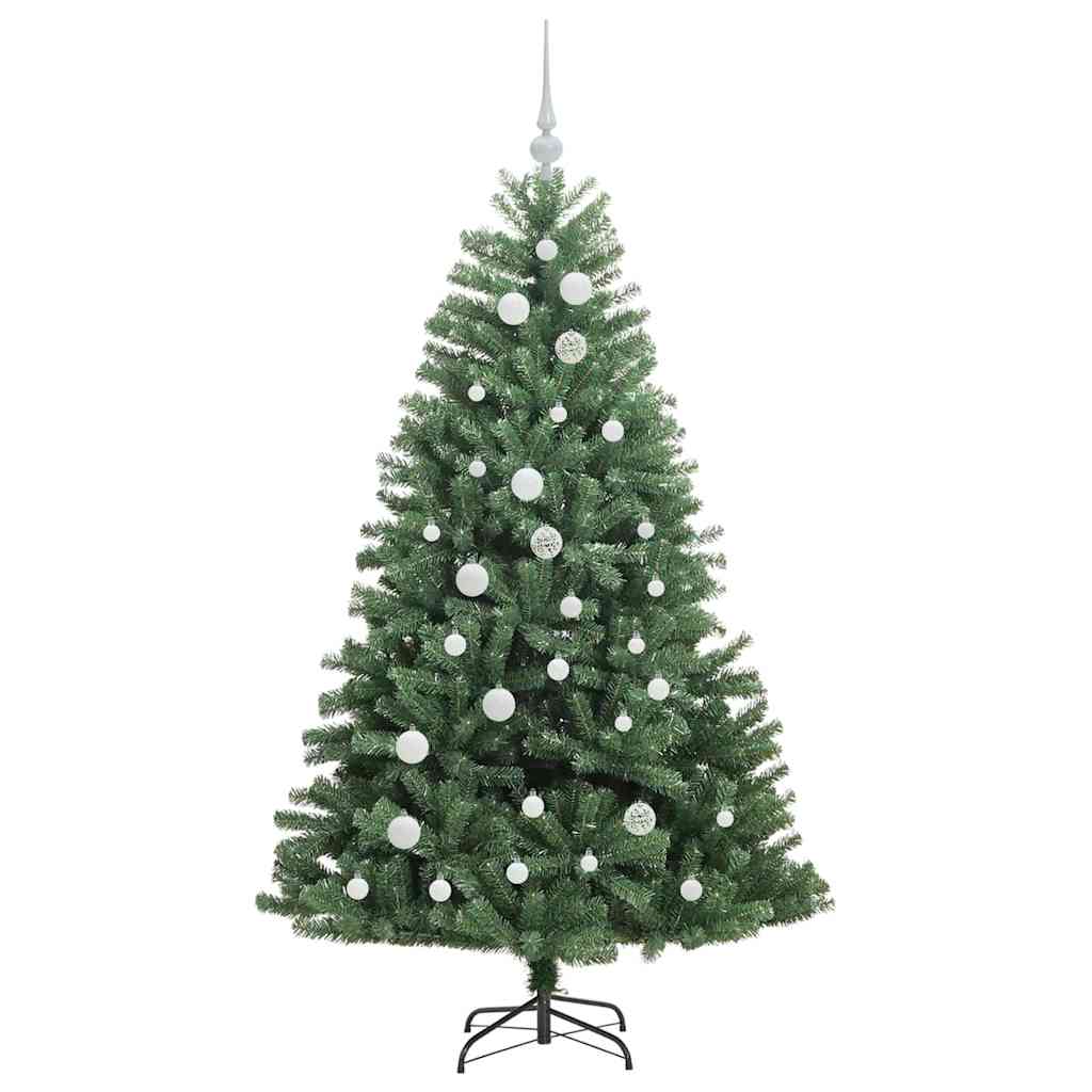 Artificial Hinged Christmas Tree Green 150 cm PVC and Metal