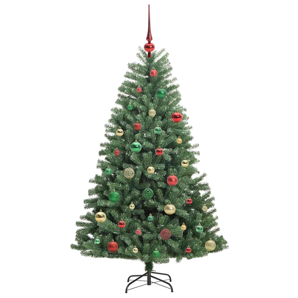 Artificial Hinged Christmas Tree Green 150 cm PVC and Metal