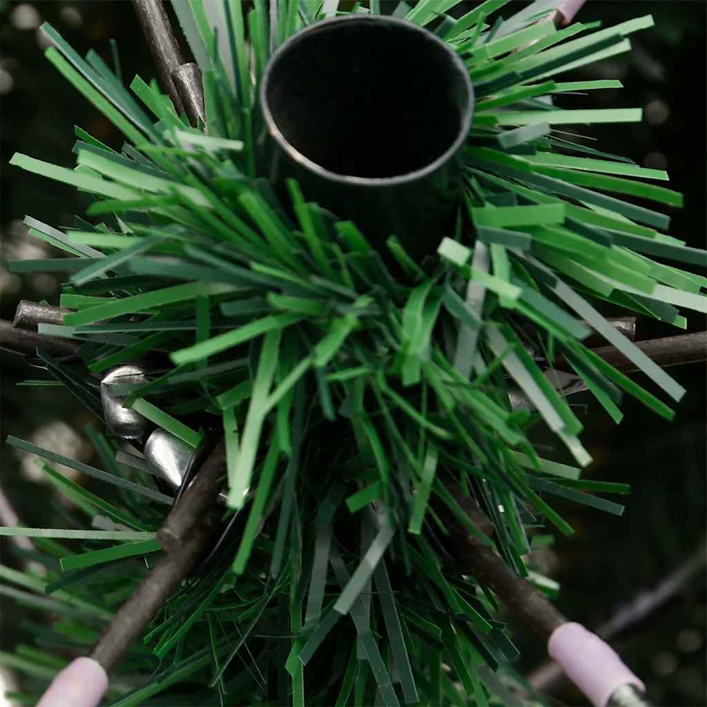 Artificial Hinged Christmas Tree Green 300 cm PVC and Metal