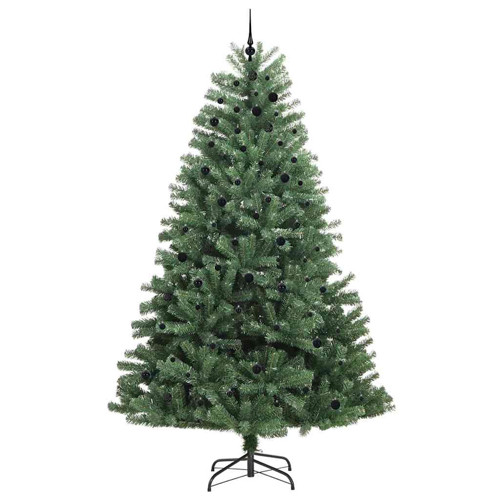 Artificial Hinged Christmas Tree Green 300 cm PVC and Metal