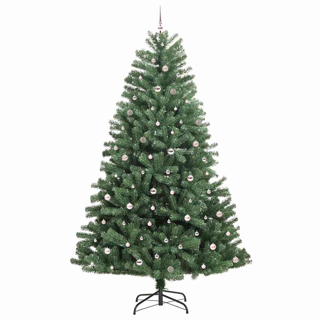 Artificial Hinged Christmas Tree Green 300 cm PVC and Metal