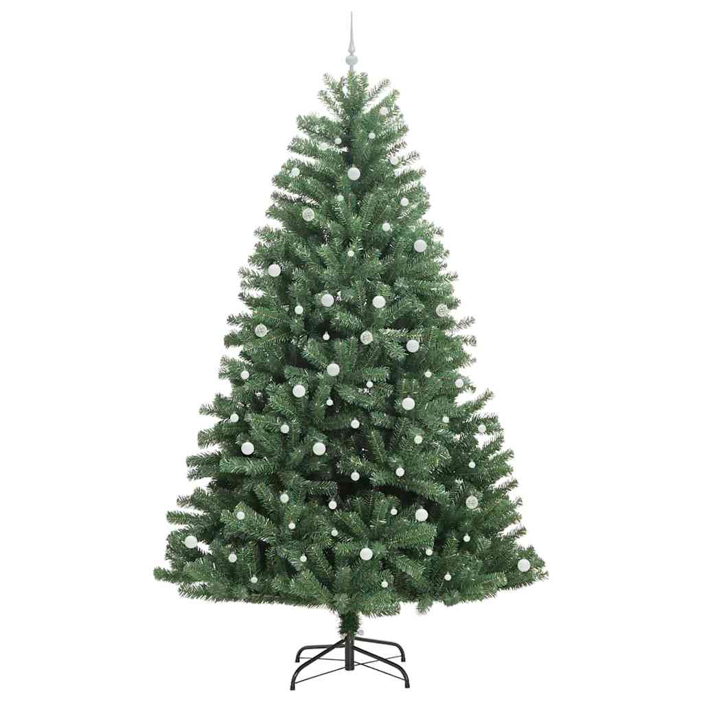 Artificial Hinged Christmas Tree Green 300 cm PVC and Metal