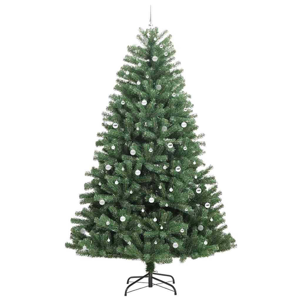 Artificial Hinged Christmas Tree Green 300 cm PVC and Metal