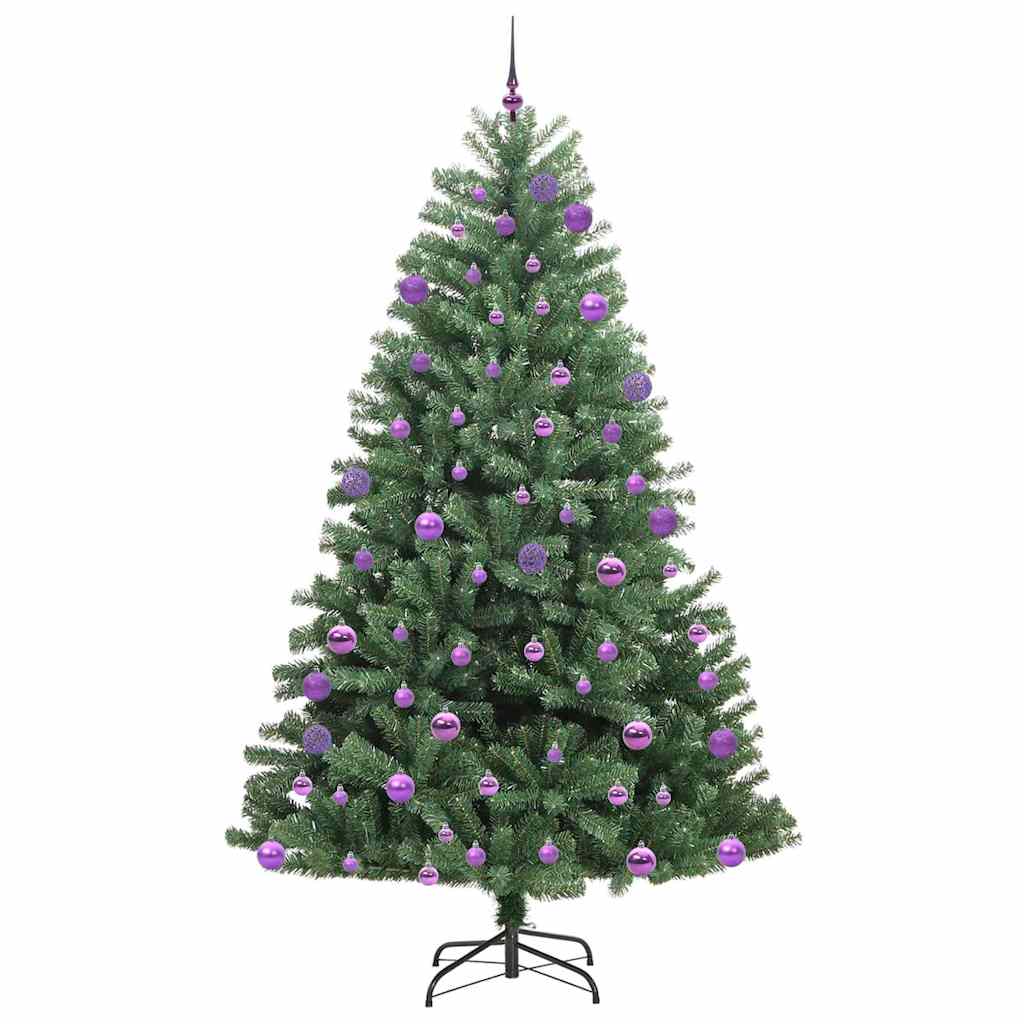 Artificial Hinged Christmas Tree Green 300 cm PVC and Metal