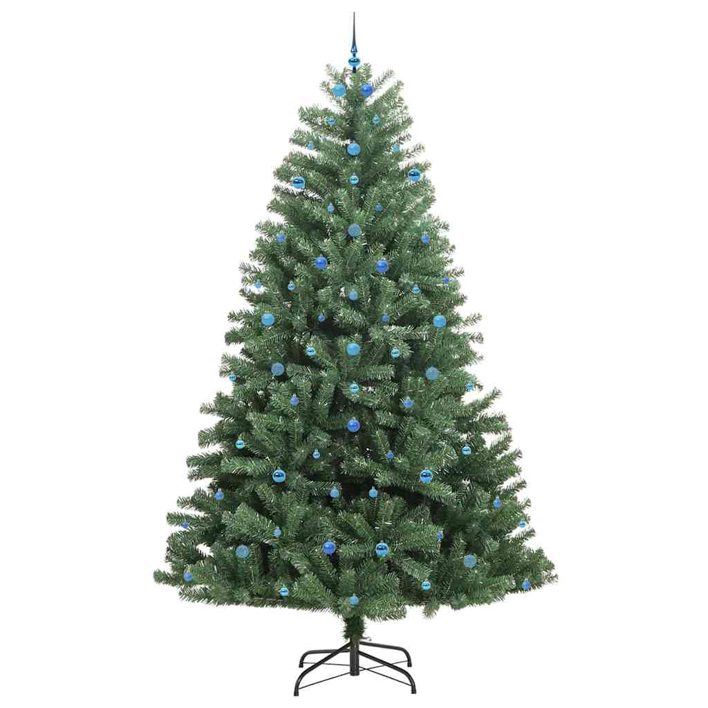 Artificial Hinged Christmas Tree Green 300 cm PVC and Metal